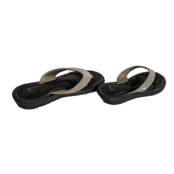 Nike Sandals Comfort Cushioned Footbed Women's Size 9 Flip Flop Thong Black - Picture 2 of 7